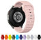 TStrap 12 Farben Uhrenarmband 20mm Silikon, Smartwatch Sport Ersatzarmband Sandrosa für Herren Damen, mit Verstellbare Schließe