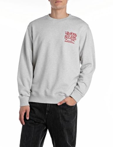 Replay Herren Sweatshirt Rundhalsausschnitt