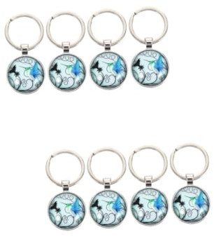 WRITWAA 8stücke Teiliges Hummingbird Schlüsselanhänger Langlebige Schlüsselringe Dekorative Für Autoschlüssel Handtaschen Und Rucksäcke Niedliches Design Für Jeden Anlass