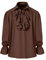Herren Hemd Steampunk Gothic Ruffle Mittelalterlich Solide Langarm Halloween Kostüm Revers Tops, Tshirt Lässige Modische, Langarmshirt Weich Und Bequem, Pullover Klassisch Aus Hochwertiger