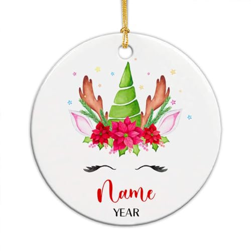 Einhorn Christbaumschmuck Anhänger Weihnachtsschmuck Keramik Weihnachten Deko Mit Schnur Weihnachtsbaumschmuck
