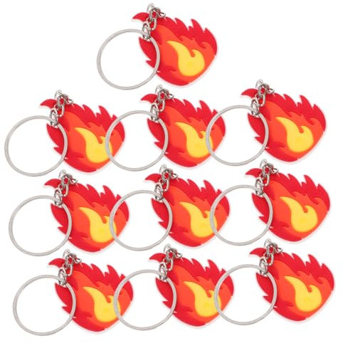 DECHOUS Feuerwehr Schlüsselanhänger aus PVC für Partydeko 10 Stück