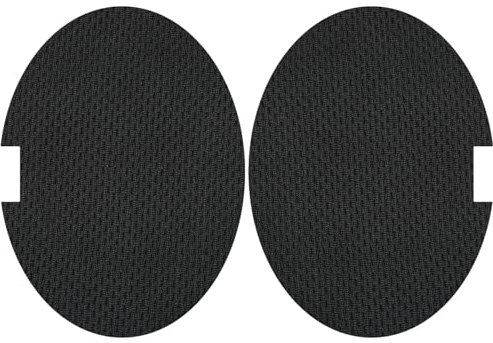 SOULWIT Cuscinetti Auricolari Tessuto Scrim Ricambio per Bose QuietComfort 15 (QC15)/QuietComfort 2 (QC2) Cuffie, Tappetini Schermo in Schiuma Antipolvere - Nero