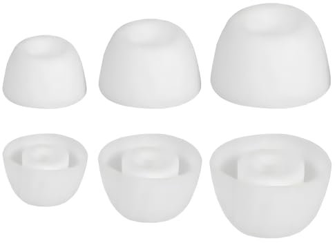 3 Paar Ohrstöpsel für Galaxy Buds2 Pro- Ersatz Silikon Ohrstöpsel, kompatibel mit Samsung Galaxy Buds 2 Pro-Ohrhörern, Passend für Ladehülle, Prämie Geräuschisolierung(S/M/L, Weiß)