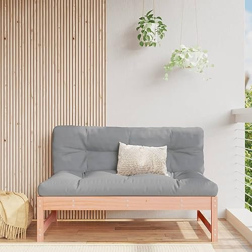 CINDERFUL Mittelsofa 120x80 cm Massivholz Douglasie,Großes und bequemes Gartensofa aus massivem Douglasienholz mit LattenDesign für den Außenbereich Gartensitzmöbel