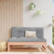 CINDERFUL Mittelsofa 120x80 cm Massivholz Douglasie,Großes und bequemes Gartensofa aus massivem Douglasienholz mit LattenDesign für den Außenbereich Gartensitzmöbel