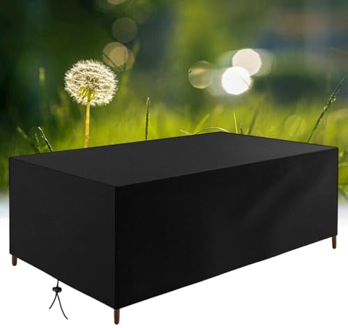 AUWUUA Abdeckung für Gartenmöbel 200x40x50cm/LxWxH Schutzhülle Gartenmöbel, Winterfest Wasserdicht Staubdicht Anti-UV, 420D Oxford Gewebe Abdeckhauben für Möbelsets, Loungemöbel, Terrassenmöbel
