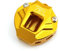 LYNMTPJ Porte-clés Moto CNC for Suzuki G-SXR 600/750/1000 GSX-R GSXS GSX1300R - Coque Robuste et Accessoires Porte-clés(Key Cover Gold)