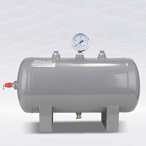 Serbatoio Aria Serbatoio D'aria Ad Alta Pressione Con Kit Di Montaggio, Grandi Contenitori D'aria Di Riserva, Serbatoio Di Stoccaggio Per Compressore D'aria Orizzontale In Acciaio Al Carbonio(5 L (30x