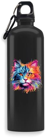 Australian Mist Cat Portrait Water Bottle, Beverage Flask, Travel Bottle, Outdoor Sport Bottle