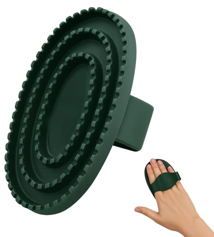 Curry Comb, Horse Grooming Brushes, Horse Brushes, Magic Brush Horses, Horses Brush for Grooming, Large Spraying Scrubbing Massaging Combs(Green Color)