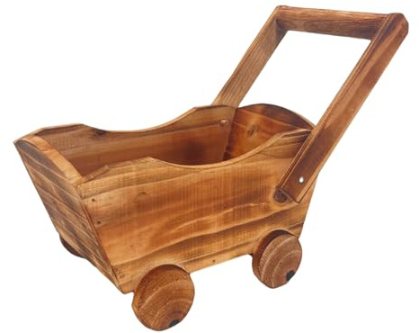 LAIOUSN Mehrzweck-Blumentöpfe aus Holz für Sukkulenten zum Anbau von Gemüse, Blumen und Sukkulenten auf Balkonen, Terrassen, Garten, Pflanzgefäß