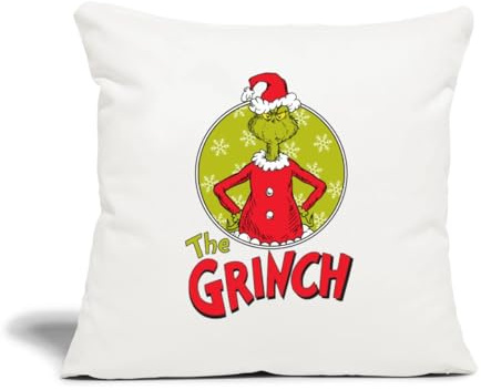 Spreadshirt Der Grinch Logo The Grinch Kissenbezug 45x45 cm