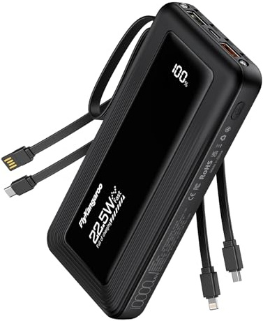 CUZAR 22.5W Power Bank 10000mAh, Handyladegerät mit Hoher Kapazität, USB-C PD Externer Akku für iPhone 15/14/13, Galaxy S24, Huawei, Pixel