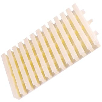UZAMIRLEX Rejilla de rebosadero para Piscina, Rejilla de desbordamiento Valla de Drenaje ABS Antideslizante for Salidas de Ducha de Piscina Tamaños múltiples Blanco Hueso(Bone Color,30x100CM/4pieces)