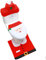 DADA Christmas Santa Toilet Seat Cover and Rug Set for Bathroom Christmas Xmas Decoration