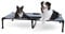 K&H Pet Products Erhöhtes Hundebett für den Außenbereich, atmungsaktiv, kühlend, erhöhtes Kinderbett, Hängematte für XL-Hunde, waschbarer Netzbezug, erhöhter Metallrahmen, zusammenklappbar, tragbar,