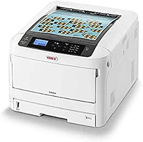 OKI C824n Farbdrucker (Drucken, A3, 26 Seiten/Min., 1.200x600 dpi, LAN, WLAN optional, Duplexdruck optional, 5.000 Seiten/Monat, max 75.000 Seiten)