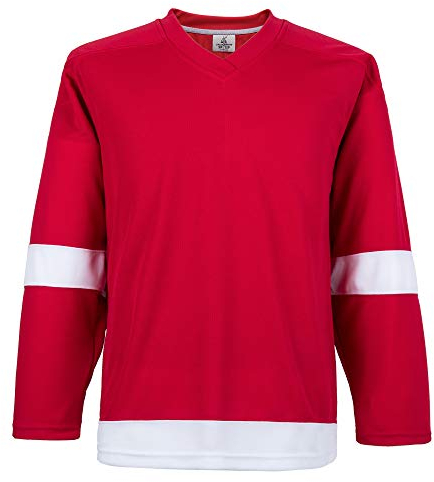 Ealer H900 Serie Eishockey-Trikot für Herren und Jungen - Rot - Groß