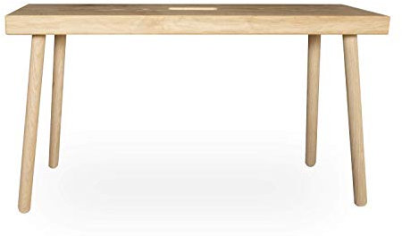 KOMMOD - LÄSSIGE FURNITURE Holzbank BAENKKL, Eiche Natur, 45 x 80 x 20 cm, Sitzbank aus Massivholz, Designbank, Sitzbank ohne Lehne, Garderobenbank, Flurbank