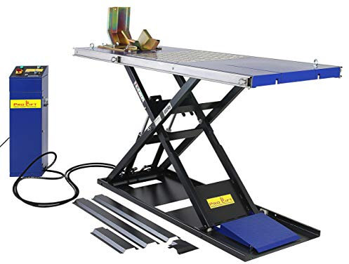 Pro-Lift-Montagetechnik Elektro-Motorradhebebühne 75mm flach Elektroantrieb 600kg Motorradhebebühne Hebebühne 02285