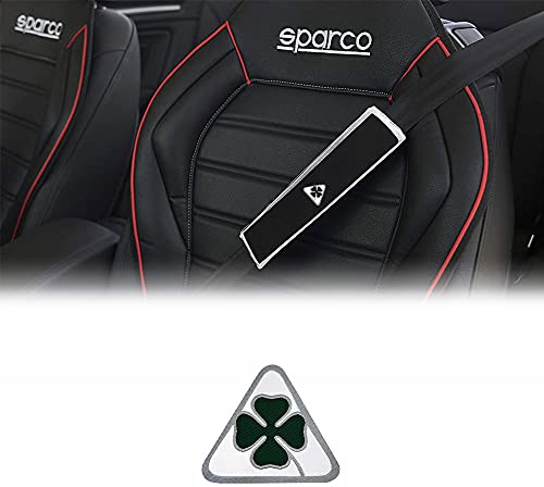 4R Quattroerre.it Toppa Adesiva Ufficiale Quadrifoglio Alfa Romeo per Copri Cintura 50 mm