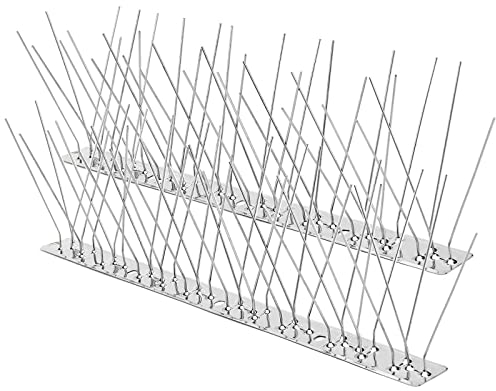 Nutmanel 3.3 Meter 10 Stück Taubenspikes Taubenabwehr Edelstahl Vogelabwehr, Vogelabwehr Spikes je 33cm gegen Tauben & Vögel für Balkon, Dach und Fenster