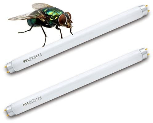 FSL BL T8 10W Lámparas de Repuesto para Lampara Antimosquitos, Lámparas UV de 13 inch para atraer moscas e insectos(paquete de dos)
