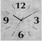 ARTLAND Wanddeko Wanduhr ohne Tickgeräusche Alu Funkuhr 30x30 cm Quadratisch Lautlos analoge Funkuhr, 4 Ziffern 30x30 cm Grauer Beton Optik U1RG