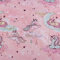 0,5m Baumwoll-Stoff Einhornmotiv Meterware Kinderstoff Baumwolle Farbwahl, Farbe:rosa
