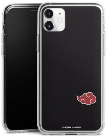 Silikon Hülle kompatibel mit Apple iPhone 11 Case transparent Handyhülle Akatsuki Naruto Shippuden Offizielles Lizenzprodukt