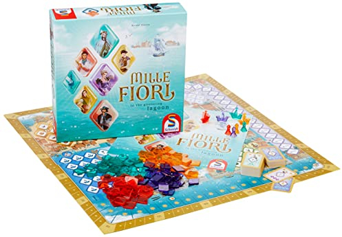 Schmidt Spiele Mille Fiori, Brettspiel, ab 10 Jahren, 2-4 Spieler, 75 Minuten Spieldauer