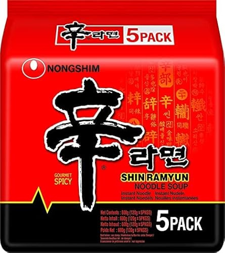 Nongshim Shin Ramyun 120g (Pack of 5)