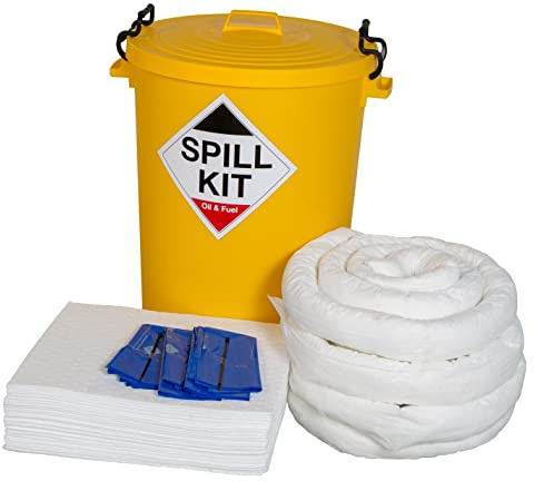 90ltr Oil & Fuel Spill Kit in Plastic Drum