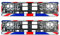 Taport Union Jack E2 Kfz-Kennzeichenhalter, Rahmen, 2 Stück