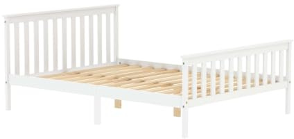 Birlea Oxford White wooden bed Double