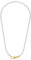 Leonardo Jewels Halskette Brenda, Kette aus Edelstahl mit Karabiner für Clip&Mix, silber gold, 45 cm, Glieder-Kette Damen Schmuck, 1 Stück 022910