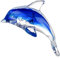 LIFKOME Delphin Schmücken Bunte Glasur Figur für Zuhause Elegante Tischplatte Ornament