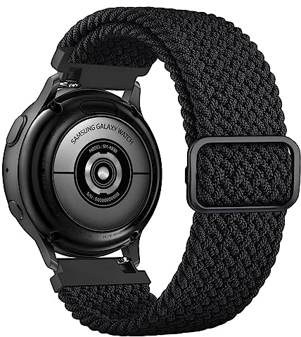 Vancle Armband für Samsung Galaxy Watch 5/4 40mm 44mm/Galaxy Watch 5 Pro 45mm/Galaxy Watch 4 Classic 42mm 46mm für Herren Damen, 20mm Geflochtenes Nylon Armbänder Elastisch Verstellbares Ersatzarmband