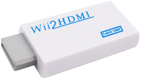 Tiuimk WII 2 Convertisseur HDMI/WII vers HDMI Blanc | Format numérique complet, traitement avancé du signal, Plug and Play