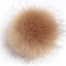 SYSUII 10 Stück 8cm Kunstfell Pompon Fellbommel Pompon Bommel für Mützen Beanies Fellbommel Fellpompon Künstlicher Haarball für Tasche Anhängern Schlüsselanhänger Dekoration Bekleidung Zubehör -Khaki