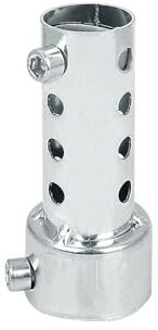 Andux Zone Motorrad-Endschalldämpfer 42mm Abnehmbarer Universal-Endschalldämpfer XSQ-03 (Kurz, Silber)