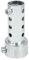 Andux Zone Motorrad-Endschalldämpfer 42mm Abnehmbarer Universal-Endschalldämpfer XSQ-03 (Kurz, Silber)