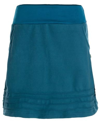 Vishes - Alternative Bekleidung - Thermorock Warmer Damen Winterrock kurz Minirock aus ECO-Fleece türkis 46-48