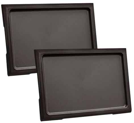 Lot de 2 Plateaux en Plastique pour bonsaï - pour Plantes d'intérieur - pour Petites Plantes - Bac récupérateur d'eau - Soucoupe