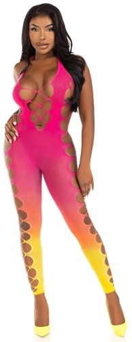 LEG AVENUE Ombre Footless Bodystocking, O/S(Sonnenuntergang)