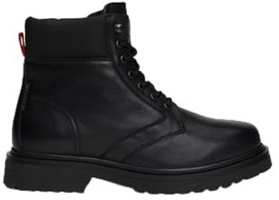 Tommy Jeans Stivali Mezza Gamba Uomo Lace Up con Lacci, Nero (Black), 40