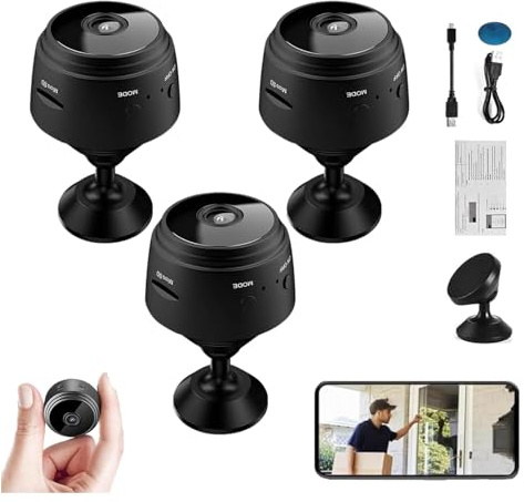 Spy Focus Camera, Spyfocus Magnetic Mini Security Camera Outdoor, Camtrix Magnetic Mini Security Camera, Night Vision Motion Detection Security Cam Covert Cameras With App For Home Indoor Outdoor