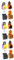 Warmhm 72 Stk Halloween-partybevorzugungsboxen Dekorationsset Für Halloween-plätzchen Essen Halloween-bäckereikästen Halloween-schokoladenglas Taschen Papier Requisiten 3d
