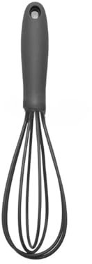 NieKe 6 Zoll Edelstahl Silikon Schneebesen Manuelle Schneebesen Milchaufschäumer Schneebesen Mixer Küche Zubehör Kochen Backen Gadgets(Carbon Fibre)
